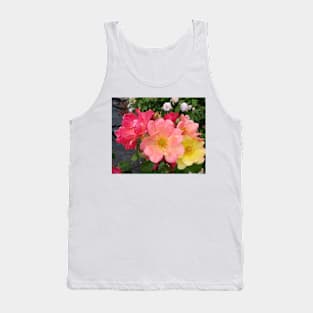 Rose Flowers Red and Yellow Tank Top